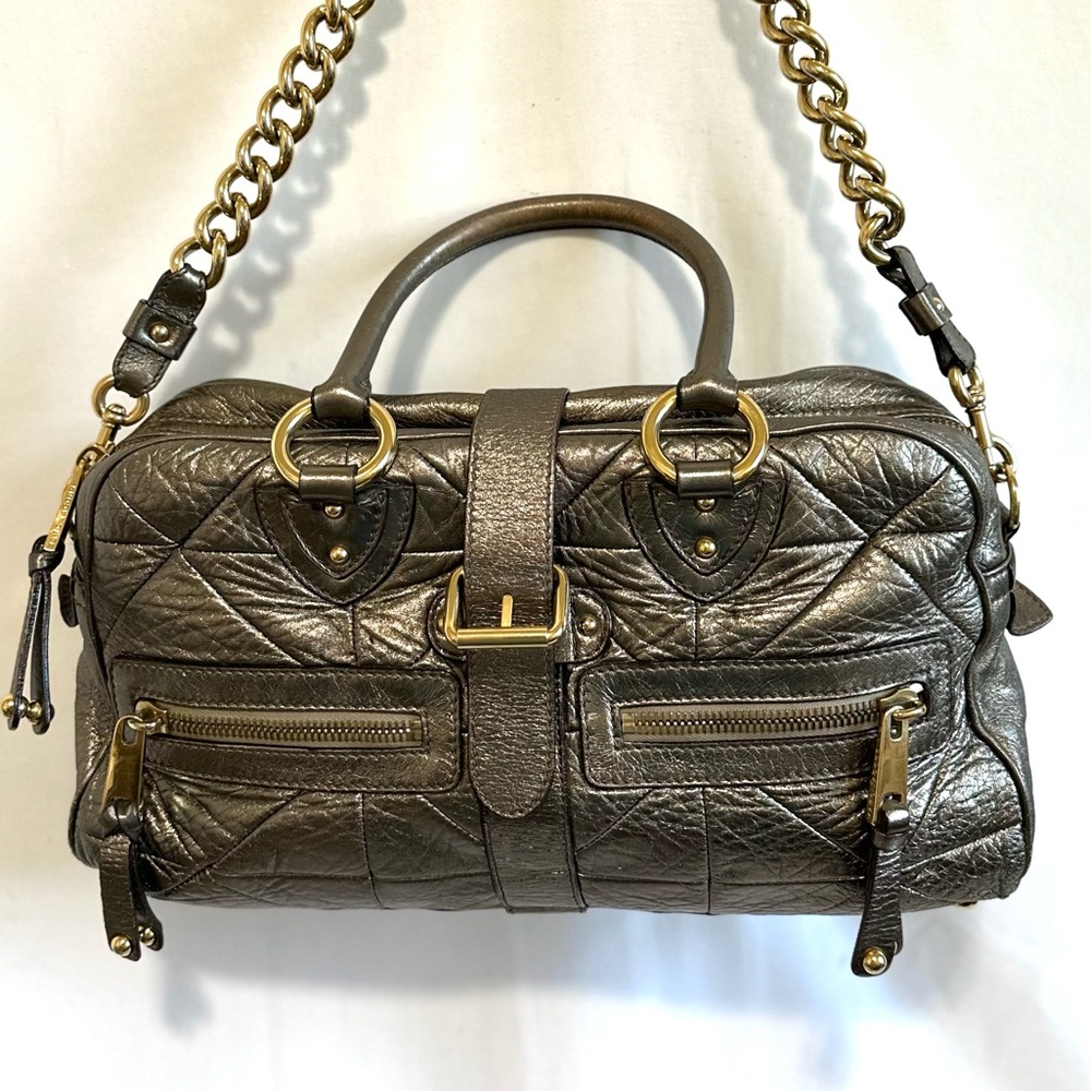 Marc Jacobs quilted gold Venetia handbag